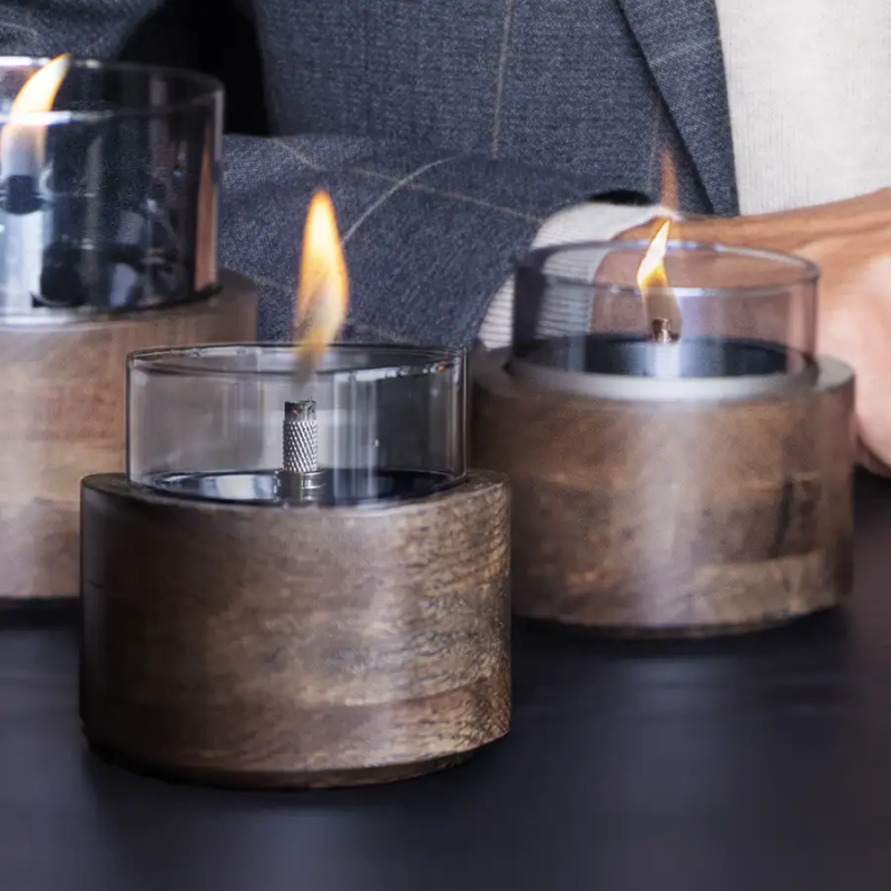 Kamin stolni mini TF Lotus 12, mocha oak