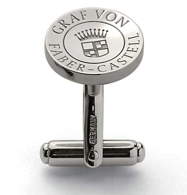 Manžete, okrugle, platinaste