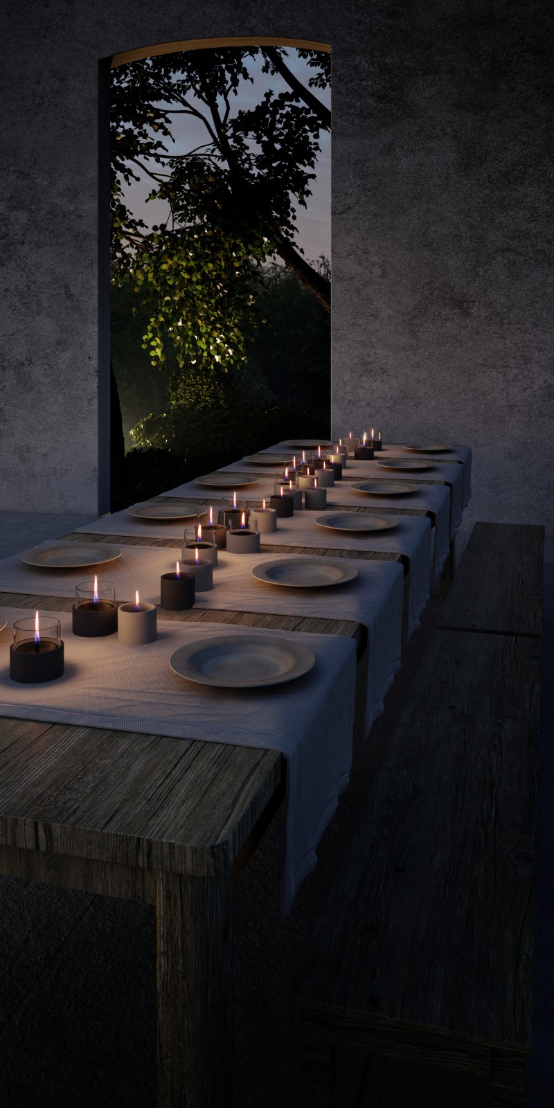 Kamin stolni mini TF Breeze 10, duo pack, sivi