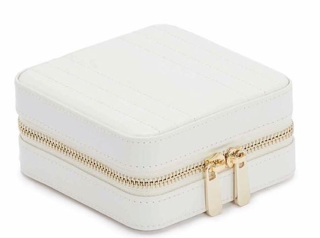 Torbica za nakit WOLF 1834, Maria Small Zip, bijela