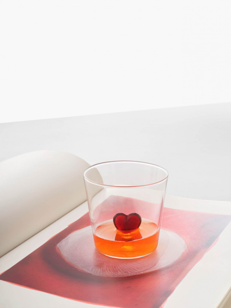 Čaša staklena ICHENDORF Cuore, Red Heart