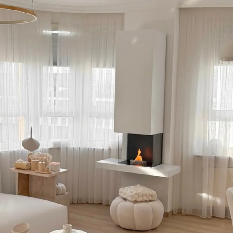 Kamin zidni TF Riff 180, bijeli