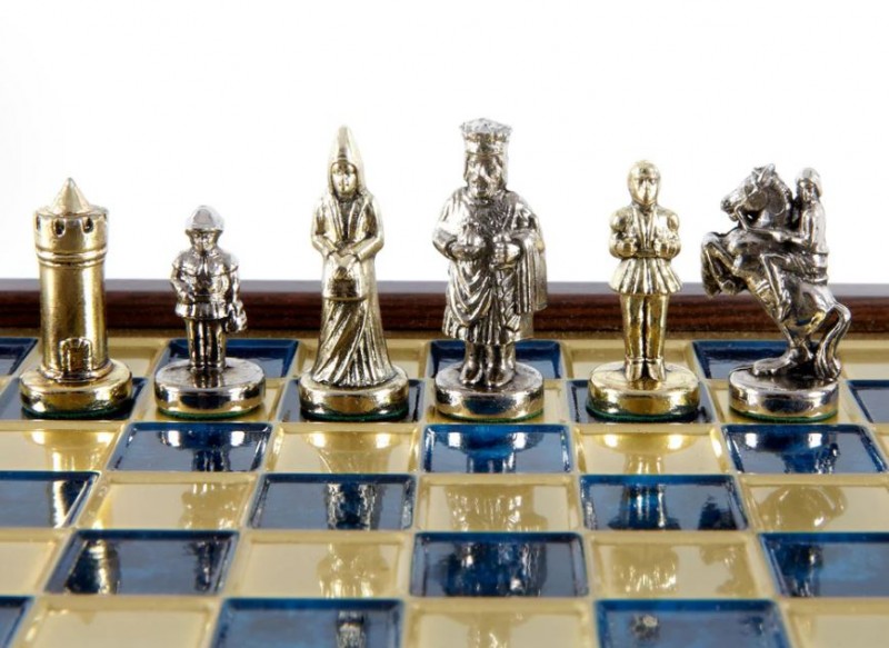 Šah set MANOPOULOS Byzantine Empire Metal Chess set 20cm