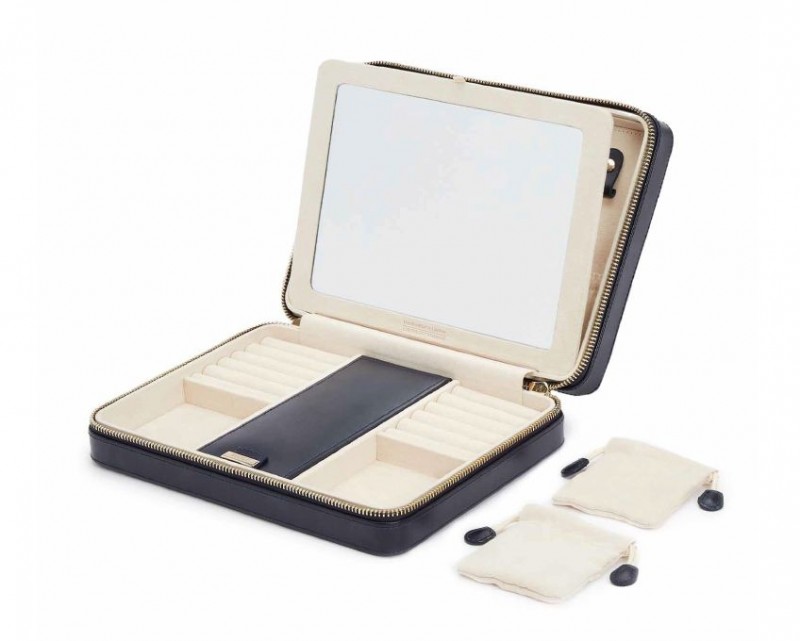 Torbica za nakit WOLF 1834, Maria Large Zip, tamnoplava