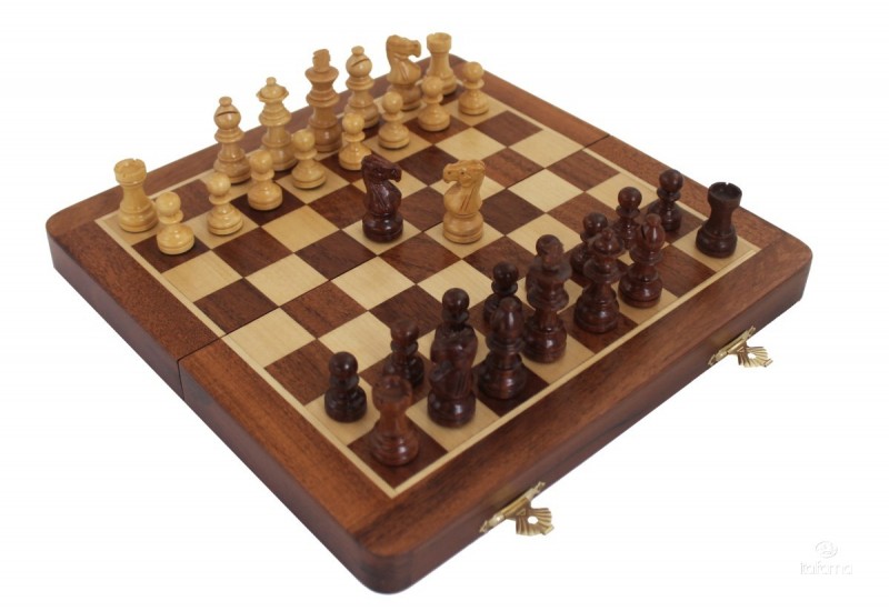 Šah set ITALFAMA Magnetic Folding Wood 30x30 cm