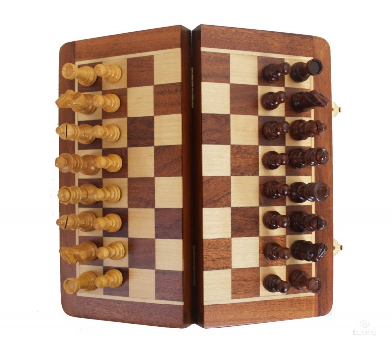 Šah set ITALFAMA Magnetic Folding Wood 30x30 cm