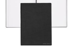 Notebook A5 Essential Storyline Black Plain - Hugo Boss