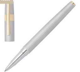 Roler olovka Gear Pinstripe silver/gold - Hugo Boss