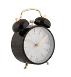 Sat budilica Pearl Glow,crni