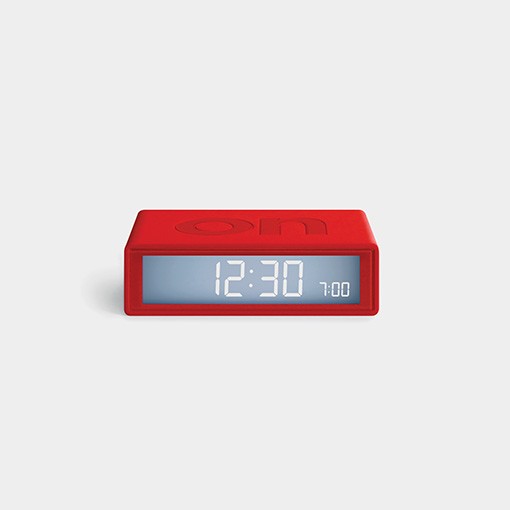 Sat budilica LEXON Flip+ Travel, crvena