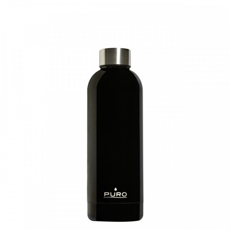 Boca za vodu Puro - 500 ml, Glossy crna
