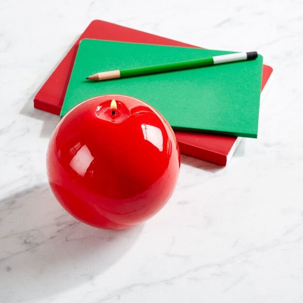 Svijeća GRAZIANI Meloria Ball Classic 120, crvena