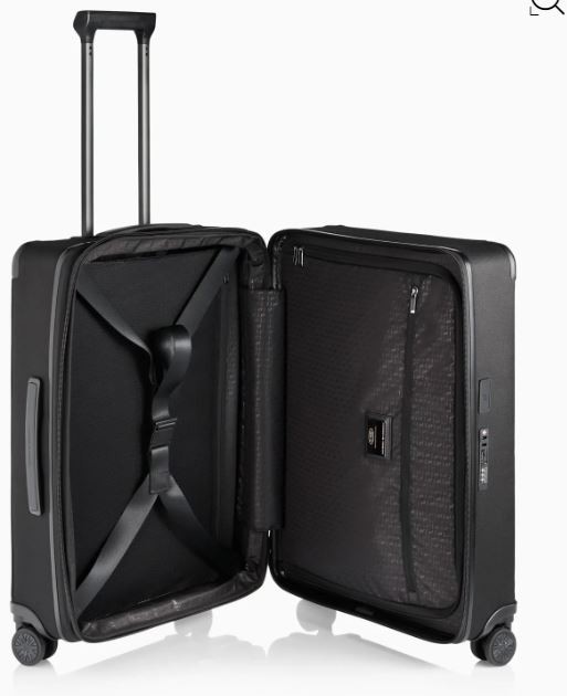 Torba s kotačima Roadster Nylon 4W M, crna