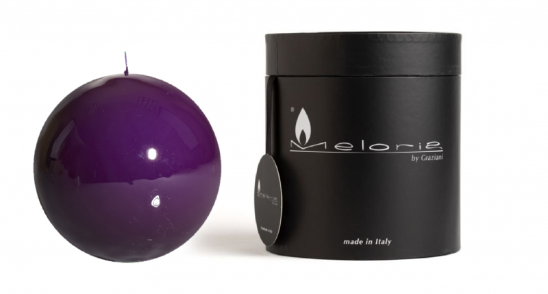 Svijeća GRAZIANI Meloria Ball Classic 120, ljubičasta
