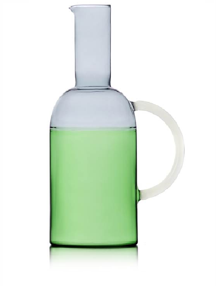 Vrč za vodu stakleni ICHENDORF Tequila Sunrise, Green/Smoke