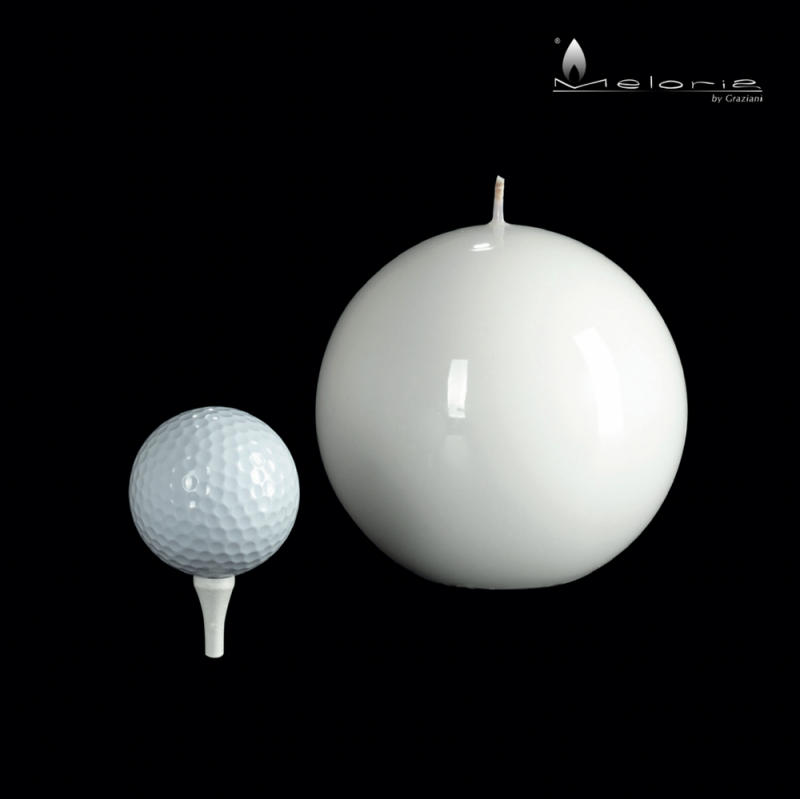 Svijeća GRAZIANI Meloria Ball Classic 120, bijela