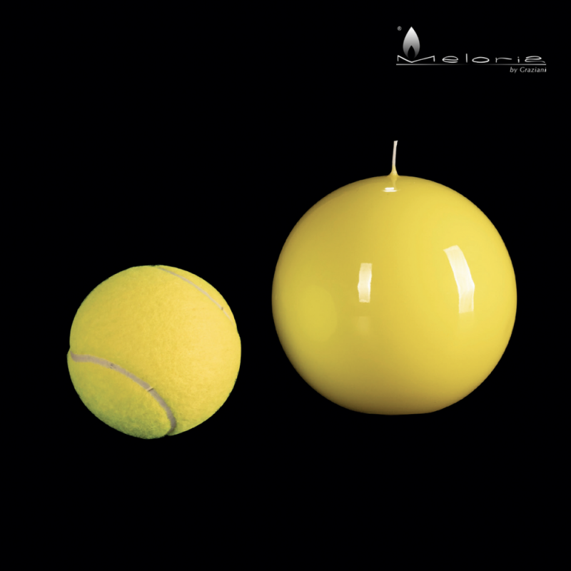 Svijeća GRAZIANI Meloria Ball Classic 120, žuta